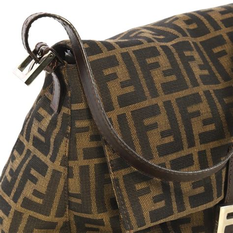 fendi zucca forever mama bag in black canvas|Fendi Forever Big Mama Bag Zucca Canvas Black 2478671.